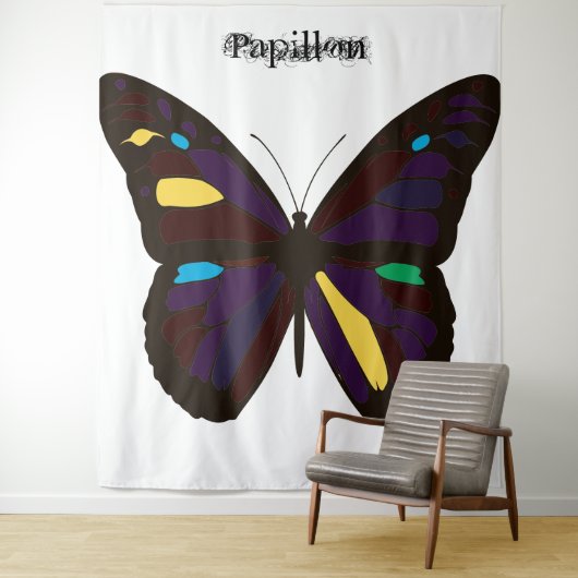 Papillon Tapestry Wandkleed (In situ)