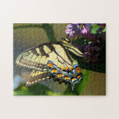 Papillon Tiger Swallowtail sur Lilac Puzzle (Horizontal)