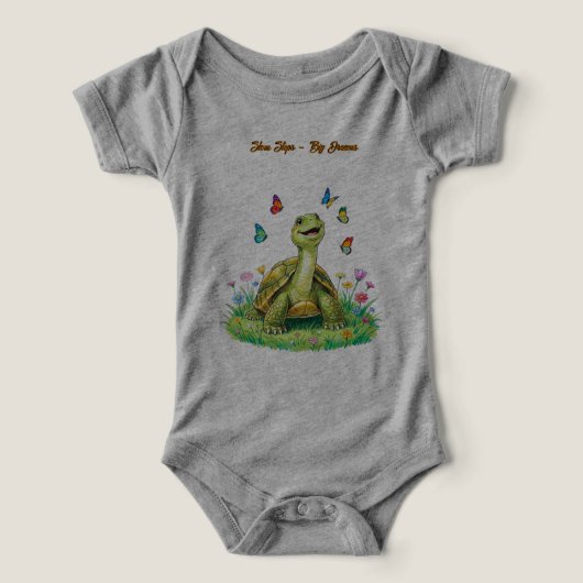 Papillon Tortue Grise Tout-Petit (Design Recto)