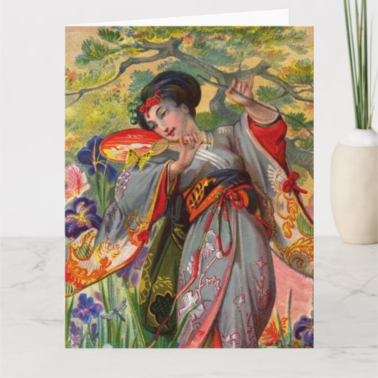 Papillon Touch Grande carte de voeux (Devant)