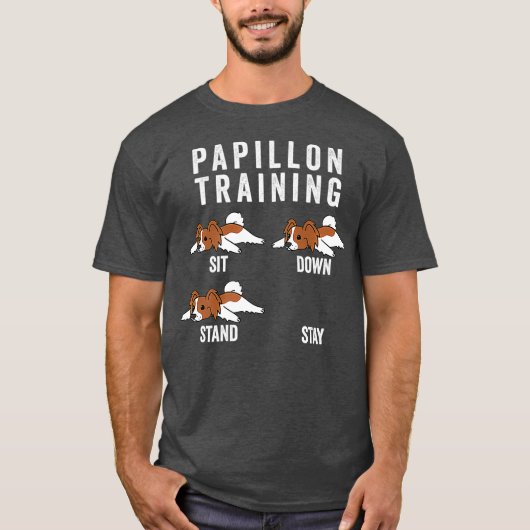 Papillon Training Dog Premium T-shirt (Voorkant)