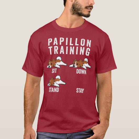 Papillon Training Dog T-shirt (Voorkant)