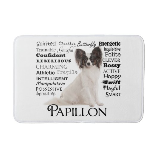 Papillon Traits Bath Mat (Voorkant)