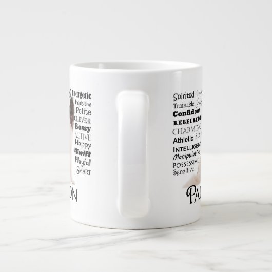 Papillon Traits Jumbo Mok (Achterkant)