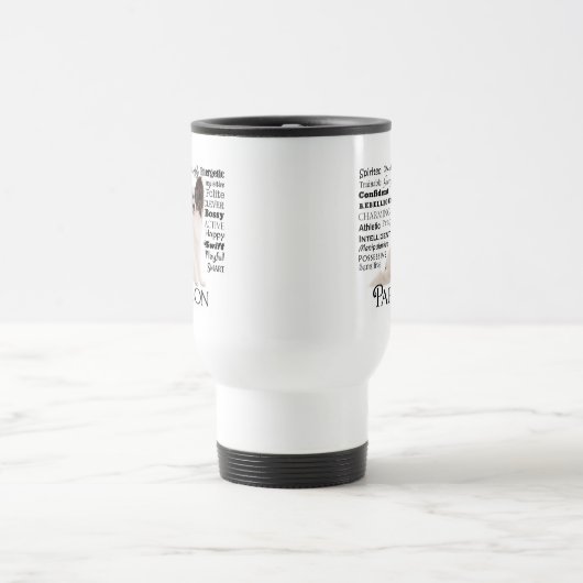 Papillon Traits Travel Mug (Centre)