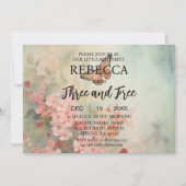 Papillon trois et invitations gratuites pour l'ann (Devant)