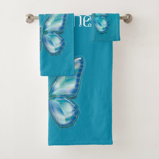 Papillon turquoise (En situation)