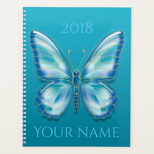 Papillon turquoise (Devant)