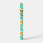 Papillon Turquoise Luxe ✨ Motif Orné Or Perle (Côté gauche)