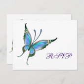 Papillon turquoise RSVP N'importe quel Arrière - p (Devant / Derrière)