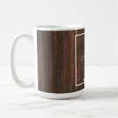 Papillon Turquoise rustique Mug de café personnali (Gauche)