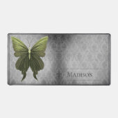 Papillon vert à bijoux Damas (Recto)