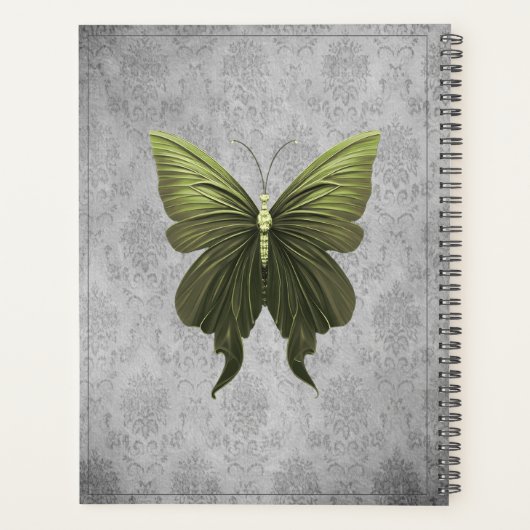 Papillon vert bijoux (Dos)