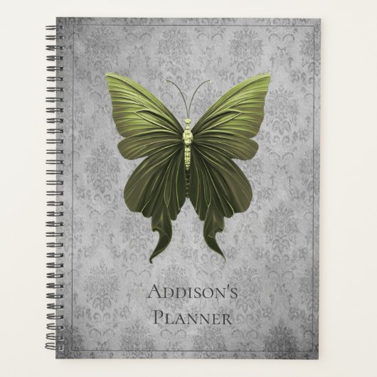 Papillon vert bijoux (Devant)