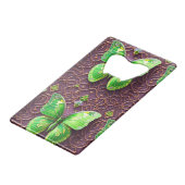 Papillon vert en optique 3D (Devant Angle)