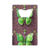 Papillon vert en optique 3D (Dos)