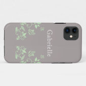 Papillon vert Floral BT ID iPhone 5 Coque (Dos (Horizontal))