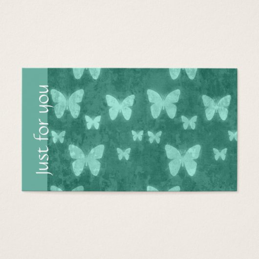 Papillon vert Girly Jade | Cartes-cadeaux Spas (Devant)