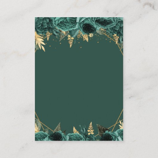 Papillon vert Quinceañera Mini Invitation (Dos)