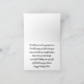 Papillon vintage avec carte d'anniversaire Rose (Intérieur)