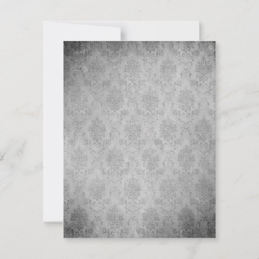 Papillon Vintage bleu Mariage damassé RSVP (Dos)