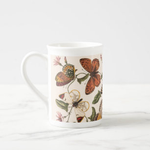 Papillon vintage et papillon moth Mug de café géan