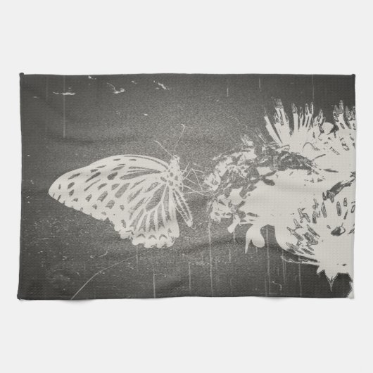 Papillon vintage - serviette de cuisine (Horizontal)