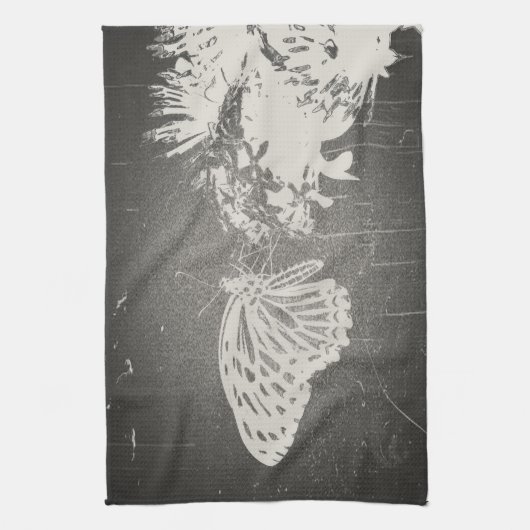 Papillon vintage - serviette de cuisine (Vertical)