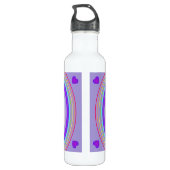 Papillon violet 31 Bouteille d'eau en acier inoxyd (Dos)