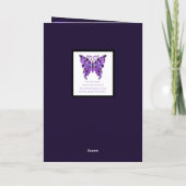 Papillon violet 31 carte blanche (Dos)
