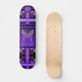 Papillon violet 31 Skateboard (Recto)
