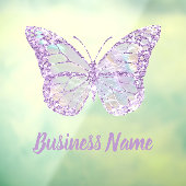 Papillon Violet autocollant pour fenêtre (Feuille 3)