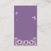 Papillon violet Baby shower de la carte de (Dos)