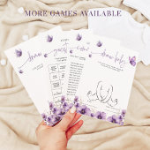 Papillon violet Dessinez la carte de jeu Baby show