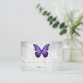 Papillon violet Mariage Cartes de Place (Debout devant)
