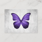 Papillon violet Mariage Cartes de Place (Dos)
