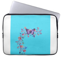 Papillon violet moderne frontière électronique Sac