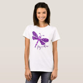 Papillon violet stylisé avec mon t-shirt (Devant entier)