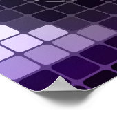 Papillon violet sur mosaïque arrière - plan Poster (Coin)