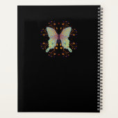 Papillon violet sur noir - 8,5 po X 11 po (Dos)