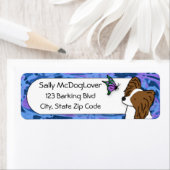 Papillon vlinderhond etiket (Insitu)