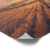 Papillon volant Squelette Imprimer Poster OEuvre m (Coin)