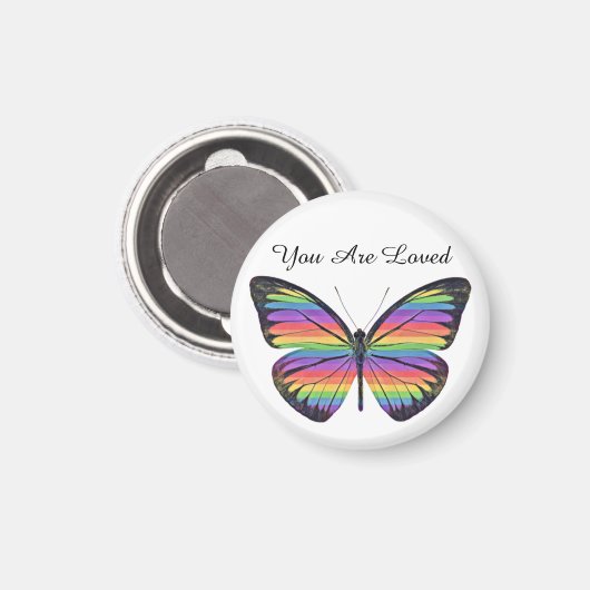 Papillon Vous Êtes Aimé Magnet (Recto/Verso)