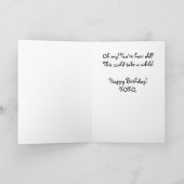 Papillon Vous êtes comme la vieille carte d'annive (Intérieur)