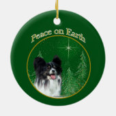 Papillon Vrede Keramisch Ornament (Achterkant)