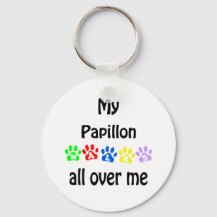 Papillon wandelingen ontwerp sleutelhanger