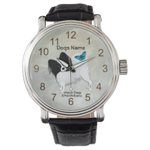 Papillon "Watch Dog" Horloge