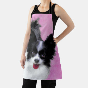 Papillon (wit en zwart) schilderen - Dog Art Schort