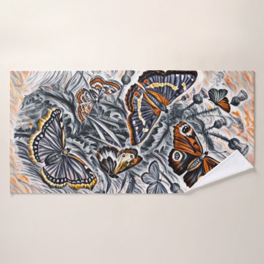 Papillons (Serviette de bain)