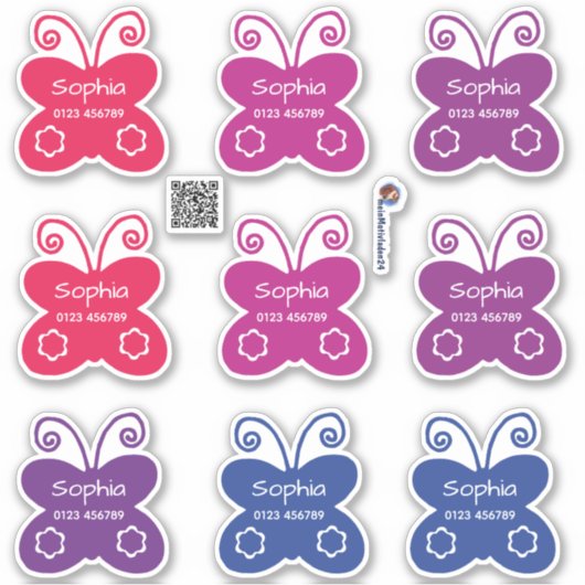 Papillons | 9 Étiquette (Devant)